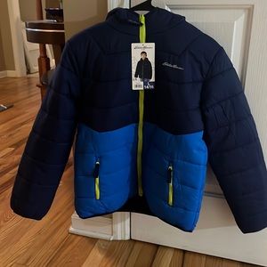 Boys Large 14-16 Eddie Bauer reversible winter coat.